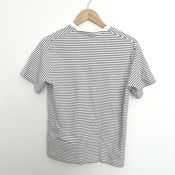 Babaton Pegasus T-Shirt in White/Dark Stripes 2XS - Picture 3 of 7